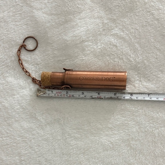 Copper Dog Keychain with Chain - Picture 3 of 3